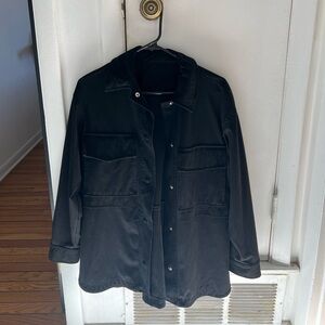 Black Zara Shirt Jacket